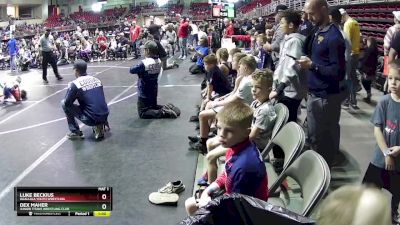 45 lbs Champ. Round 1 - Luke Beckius, Ogallala Youth Wrestling vs Dex Maher, Junior Titans Wrestling Club