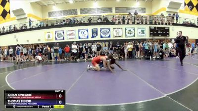 165 lbs Quarterfinal - Aidan Kincaide, Contenders Wrestling Academy vs Thomas Minor, Warren Wrestling Academy