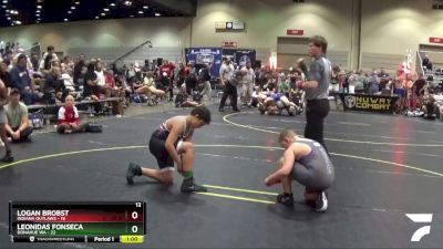 112 lbs Finals (8 Team) - Leonidas Fonseca, Donahue WA vs Logan Brobst, Indiana Outlaws