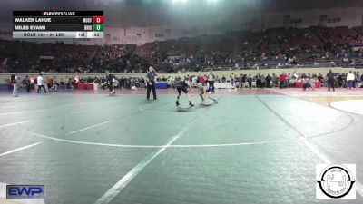 94 lbs Consi Of 16 #2 - Walker Lahue, Mustang Middle School vs Miles Evans, Bristow