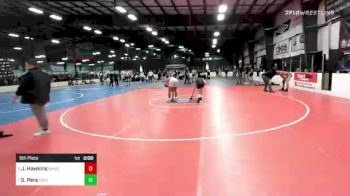 170 lbs 5th Place - Jaylen Hawkins, Danbury WC vs Saul Pera, Empire Wrestling Academy