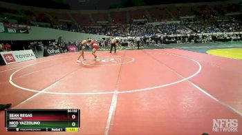 5A-132 lbs Semifinal - Sean Regas, Thurston vs Nico Yazzolino, Canby