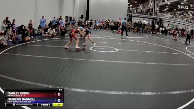 64 lbs Semis (4 Team) - Marley Dixon, PA West Black vs Muirenn Bagnell, MGW Something Wicked