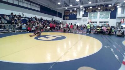 101 lbs Cons. Round 2 - Kate Vidales, Powerline Wrestling vs Kyle Mann Jr., San Clemente Youth Wrestling