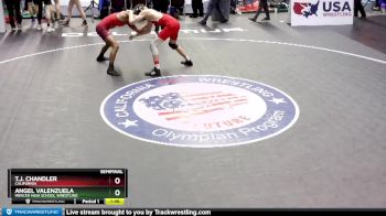 160 lbs Semifinal - Angel Valenzuela, Merced High School Wrestling vs T.j. Chandler, California