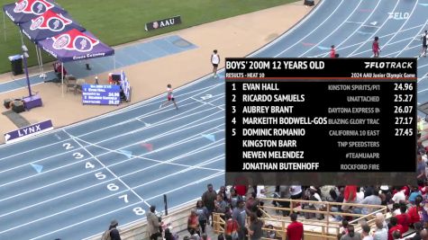 Youth Boys' 200m, Finals 11 - Age 12