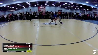 63 lbs Champ. Round 1 - Devin Taylor, Wild Buffalo Wrestling Club vs Raelynn Nowlin, VA Elite