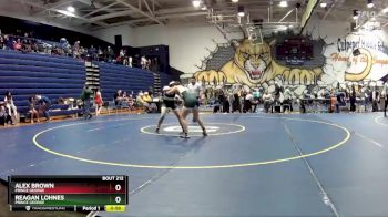 138 lbs Cons. Round 2 - Reagan Lohnes, Prince George vs Alex Brown, Prince George