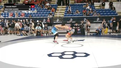 132 lbs Champ. Rd Of 128 - Kaleb Pratt, Illinois vs Brayden Hawes, Minnesota