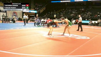 170 Class 1 lbs Cons. Round 2 - Adalee Pickett, Smithville vs Victorria Barron, Benton
