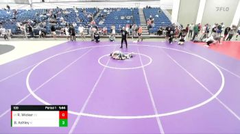 109 lbs Cons. Round 6 - Reed Wicker, Delta vs Brody Ashley, Michigan West Wrestling Club