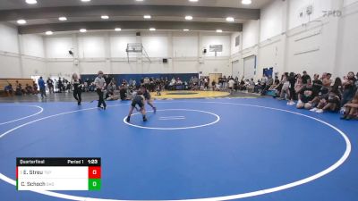 65-70 lbs Quarterfinal - Elijah Streu, The Snake Pit vs Caleb Schoch, Bay Area Dragons