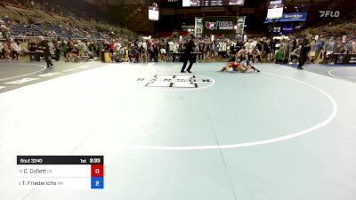 120 lbs Cons 16 #2 - Colt Collett, OK vs Titan Friederichs, MN