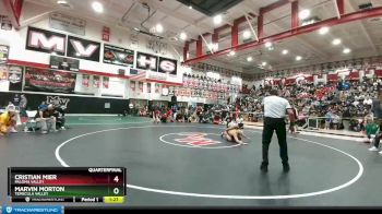 138 lbs Quarterfinal - Marvin Morton, Temecula Valley vs Cristian Mier, Paloma Valley