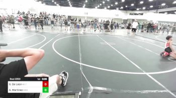 88 lbs Consi Of 4 - Giovanni De Leon, No Team vs Achilles Martinez, Grindhouse WC
