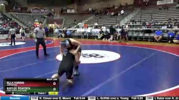 150 lbs Cons. Round 3 - Kaylee Peacock, Fort Smith Southside vs Ella Harris, Jonesboro