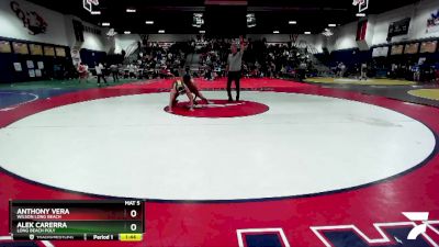 144 lbs Quarterfinal - Alek Carerra, Long Beach Poly vs Anthony Vera, Wilson Long Beach