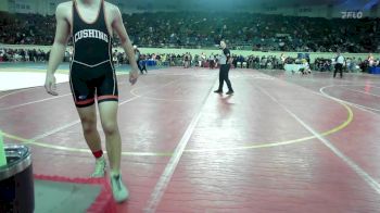 138 lbs Consi Of 32 #2 - Boston Bittle, Cushing vs Steven Guerrero, Southmoore SaberCats Wrestling