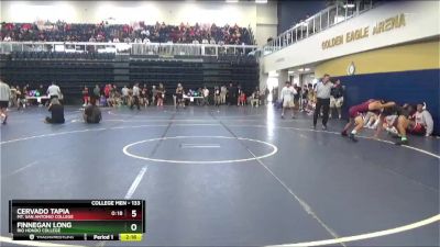 133 lbs Champ. Round 2 - Finnegan Long, Rio Hondo College vs Cervado Tapia, Mt. San Antonio College