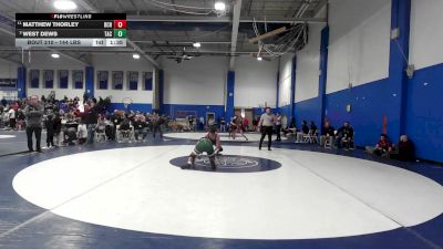 144 lbs Consi Of 8 #1 - Matthew Thorley, Boston College vs West Dews, Taconic