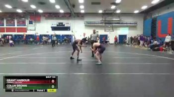 141 lbs Cons. Round 2 - Grant Harbour, Cornell College vs Collin Brown, Cornell College