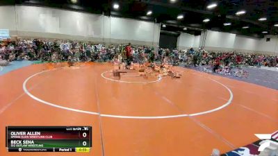 53 lbs Quarterfinal - Beck Sena, 512 Outlaw Wrestling vs Oliver Allen, Spring Klein Wrestling Club