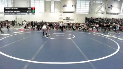 112 lbs Cons. Semi - Penelope Anzano, Mat Power Youth Wrestling Club vs Lindsey Hands, Penfield Youth Wrestling Club