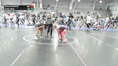 100 lbs Rr Rnd 2 - Nicole Davidson, Valebound Wrestling Club - HSG vs Alysa Patel, Diesel Wrestling Academy - HSG