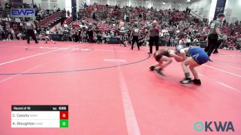 49 lbs Round Of 16 - Caulyer Cassity, Barnsdall Youth Wrestling vs Kevin Stoughton, Chaparral Kids Wrestling Club