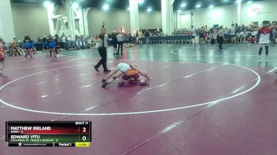 120 lbs Round 3 (10 Team) - Edward Vitu, Columbus St. Franics DeSales vs Matthew Ireland, AAWA