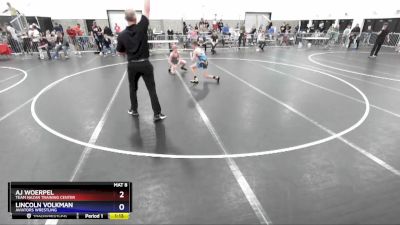 92 lbs Quarterfinal - Aj Woerpel, Team Nazar Training Center vs Lincoln Volkman, Aviators Wrestling