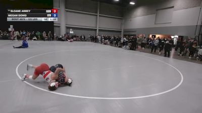 125 lbs Champ. Rd Of 32 - Megan Dowd, Best Trained Wrestling vs Sloane Abbey, Kearney High School Wrestling