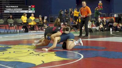 155 lbs 1st Place Match - Ella Poalillo, High Point Regional vs Camilla Hathaway, Mt Lebanon