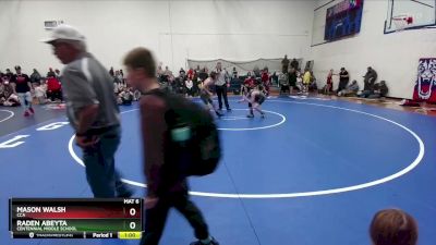 105-108 B Round 3 - Raden Abeyta, Centennial Middle School vs Mason Walsh, CCA