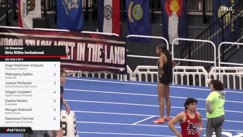 High School Girls' 500m, Finals 5