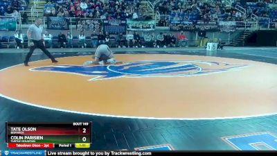 152 lbs Quarterfinal - Tate Olson, Bismarck vs Colin Parisien, Turtle Mountain