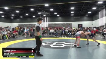 105 lbs Round 1 (8 Team) - Chase Davis, Team 922 (OH-PA) vs Jovani Tovar, Rebellion