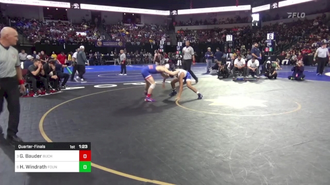 138 lbs Quarterfinal - Gavin Bauder, Buchanan vs Hercules Windrath ...