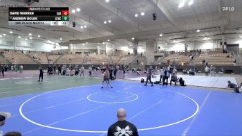 140 lbs 3rd Place Match - Andrew Boles, GROUND ZERO WRESTLING CLUB vs David Warren, Unattached
