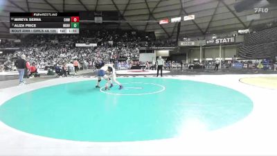 Girls 4A 125 lbs Champ. Round 2 - Aliza Price, Woodinville (Girls) vs Mireya Serna, Chiawana (Girls)