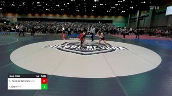 100 lbs Round Of 32 - Karla Zepeda Gonzalez, Earl Wooster vs Faith Gray, Redmond