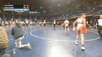 124 lbs Final - Alyis Brown, Wissahickon vs Chase Ulmer, Upper Perkiomen
