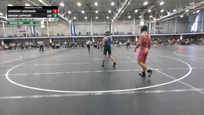 133 lbs Consi Of 16 #1 - Anthony Lucchiani, George Mason - UnAttached vs Mason Leiphart, F&m