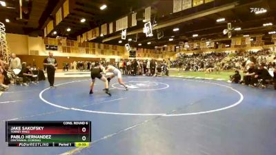 150 lbs Cons. Round 6 - Jake Sakofsky, Torrey Pines vs Pablo Hernandez, Centennial (Corona)