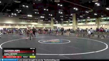 100 lbs Placement (16 Team) - Alexandra Sebek, Charlie`s Angels-IL Pink vs Gable Hemann, Iowa T-Wrecks