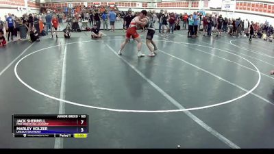 165 lbs Round 3 - Jack Sherrell, MWC Wrestling Academy vs Marley Holzer, Lincoln Southeast