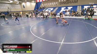 52-56 lbs Round 1 - Evrett Gardiner, Agon Academy Wrestling vs Antony Singh, Westlake