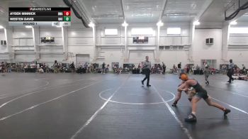68-72 lbs Round 1 - Ayden Minnick, Dwa vs Westen Davis, Backbone