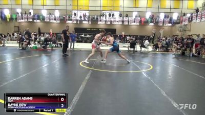 150 lbs Quarterfinal - Darren Adams, Iowa vs Dayne Rew, Moen Wrestling Academy