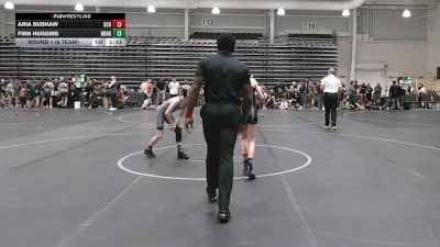84 lbs Round 1 (8 Team) - Finn Huggins, Neighborhood Wrestling vs Aria Bushaw, SC United